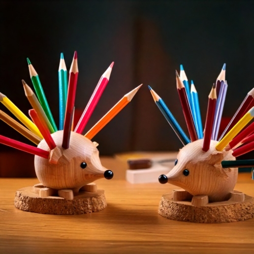 Hérisson porte-crayons